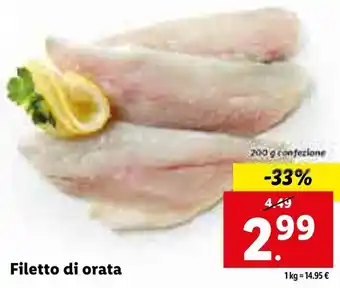 Lidl Filetto di orata 200g offerta