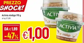 Famila Activia mix&go 170g offerta