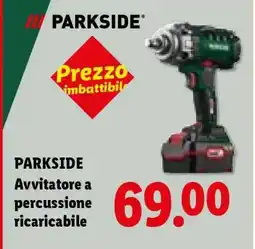 Lidl PARKSIDE Avvitatore a percussione ricaricabile offerta