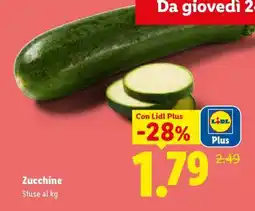 Lidl Zucchine offerta