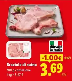 Lidl Braciole di suino offerta
