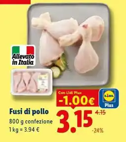 Lidl Fusi di pollo offerta