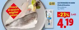 Lidl Gastronomia di Mare Filetto di branzino offerta