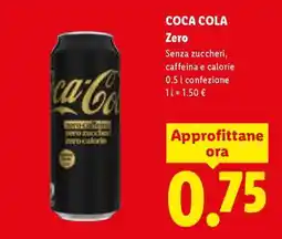 Lidl Coca Cola Zero offerta