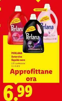 Lidl PERLANA Detersivo liquido nero offerta