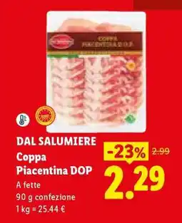 Lidl Dal Salumiere Coppa Piacentina DOP offerta