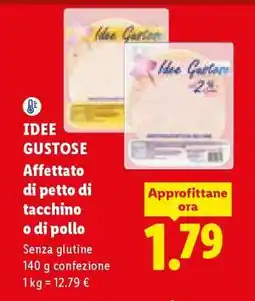Lidl IDEE GUSTOSE Affettato di petto di tacchino o di pollo offerta