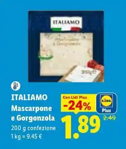 Lidl Italiamo Mascarpone e gorgonzola offerta