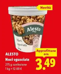Lidl Alesto Noci sgusciate offerta
