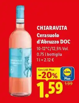 Lidl CHIARAVITA Cerasuolo d'Abruzzo DOC offerta