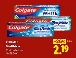 Lidl Colgate Dentifricio offerta