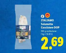 Lidl Italiamo Salametto cacciatore DOP offerta