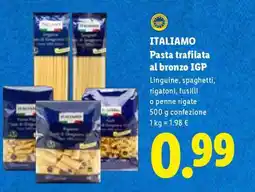 Lidl ITALIAMO Pasta trafilata al bronzo IGP offerta