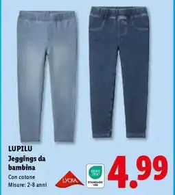 Lidl LUPILU Jeggings da bambina offerta