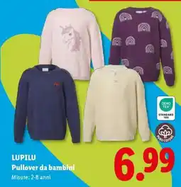 Lidl LUPILU Pullover da bambini offerta