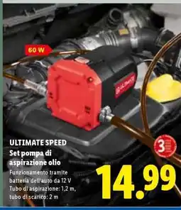 Lidl ULTIMATE SPEED Set pompa di aspirazione olio offerta