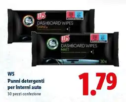 Lidl W5 Panni detergenti per interni auto offerta