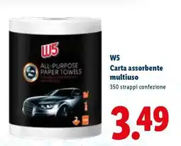 Lidl W5 Carta assorbente multiuso offerta