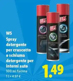 Lidl W5 Spray detergente offerta