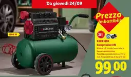 Lidl Parkside Compressore 24L offerta