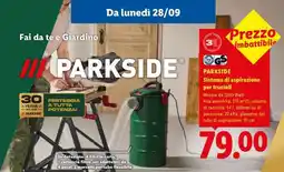 Lidl PARKSIDE Sistema di aspirazione per trucioli offerta