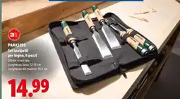 Lidl PARKSIDE Set scalpelli per legno, 6 pezzi offerta