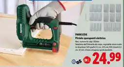Lidl PARKSIDE Pistola sparapunti elettrica offerta