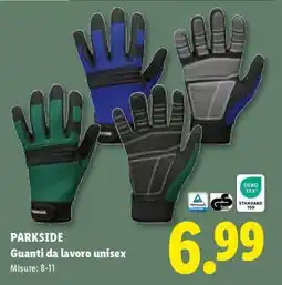 Lidl PARKSIDE Guanti da lavoro unisex offerta