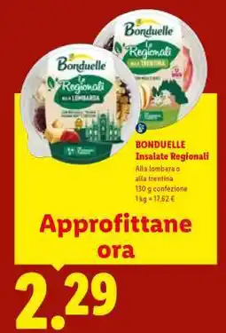 Lidl BONDUELLE Insalate Regionali offerta