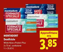 Lidl Mentadent Dentifricio offerta