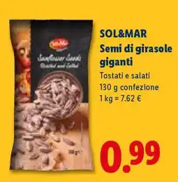 Lidl Sol&Mar Semi di girasole giganti offerta