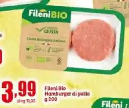 Elite Fileni Bio Hamburger di pollo offerta