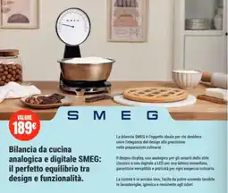 Leonardelli SMEG Bilancia da cucina analogica e digitale offerta