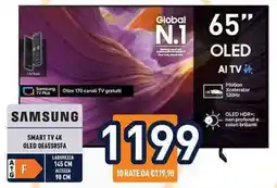 Unieuro Samsung Smart TV 4K OLED QE65S85FA offerta