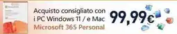 Unieuro Microsoft 365 Personal offerta