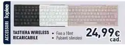 Unieuro Tastiera wireless ricaricabile offerta