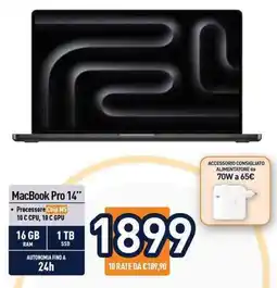 Unieuro MacBook Pro 14" offerta