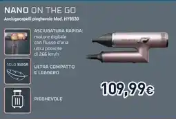 Unieuro Rowenta Nano on the go asciugacapelli pieghevole offerta