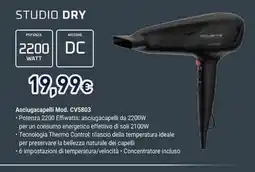 Unieuro Rowenta Studio Dry Asciugacapelli offerta