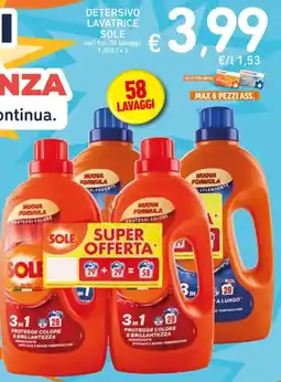 Spazio Conad Sole Detersivo lavatrice offerta