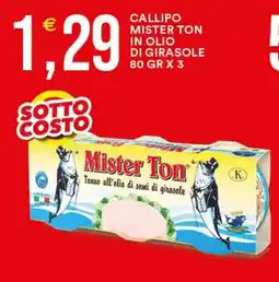 Vantaggio Cash&Carry Mister Ton Tonno all'olio di semi di girasole offerta