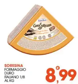 Rosa Cash Soresina formaggio duro italiano offerta