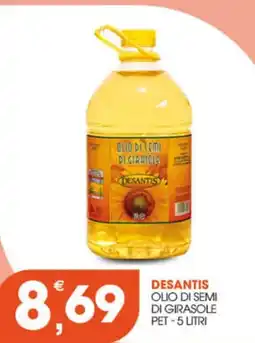 Rosa Cash Olio di semi di girasole Desantis offerta