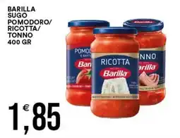 Vantaggio Cash&Carry Barilla sugo pomodoro ricotta tonno offerta