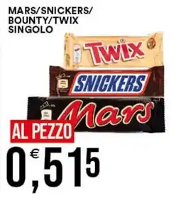 Vantaggio Cash&Carry Mars/Snickers/Bounty/Twix singolo offerta