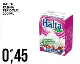 Vantaggio Cash&Carry Halta panna per dolci offerta