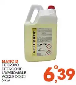 Rosa Cash Rollmatic Detersivo Detergente Lavastoviglie Acque Dolci offerta