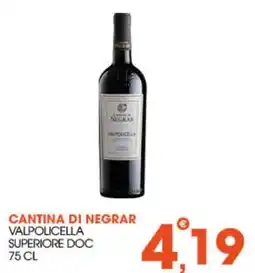 Rosa Cash Cantina di Negrar Valpolicella Superiore DOC offerta