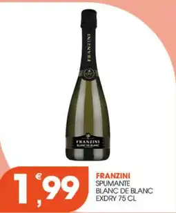 Rosa Cash Franzini spumante blanc de blanc offerta