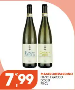 Rosa Cash Mastroberardino Fiano e Greco DOCG offerta